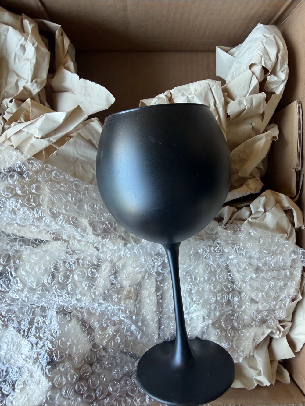 Williams Sonoma Matte Black Wine Goblet